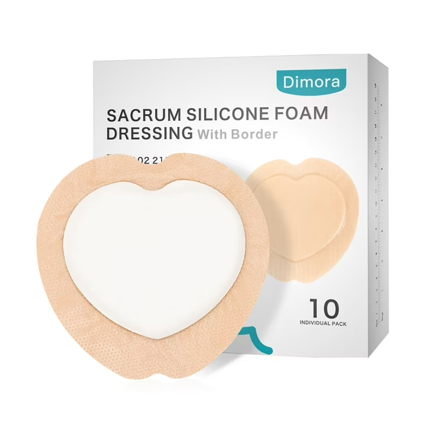 Sacrum Foam Bandages Silicone Adhesive Border