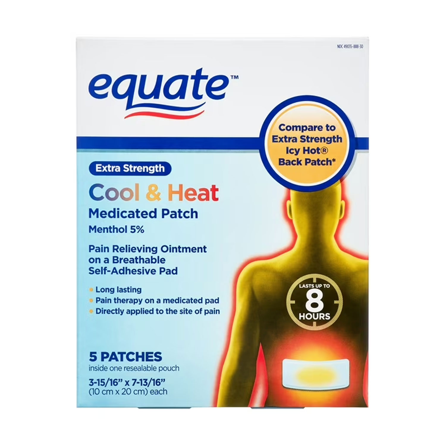 Equate Extra Strength Cool & Heat Medicated Patches