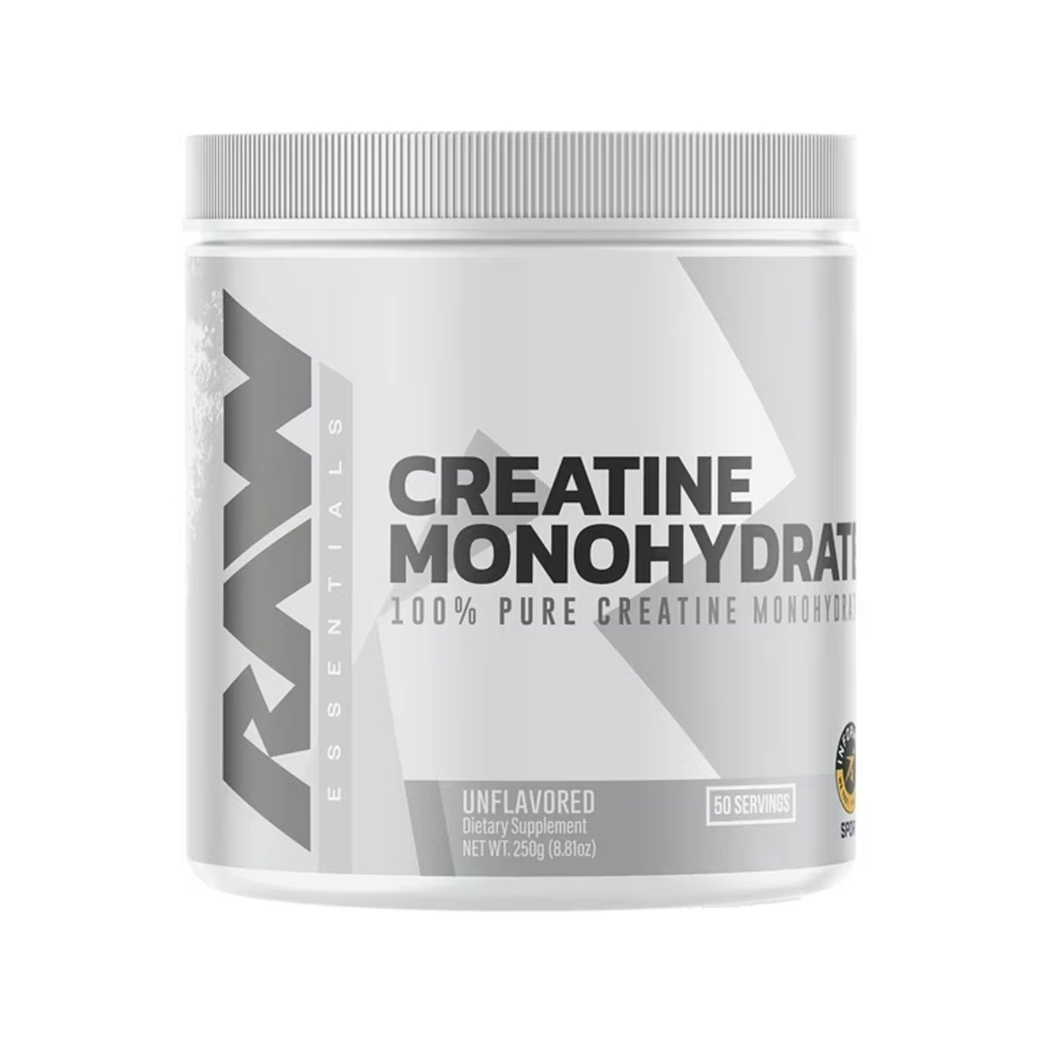 RAW Nutrition Essential 100% Pure Creatine Monohydrate Powder